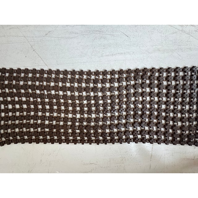 Brown Vintage Metal Chain Wall Decor For Sale - Image 8 of 8