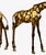 Pair Large Late 20th Century Brass Giraffes, After Sergio Bustamante For Sale - Image 4 of 9