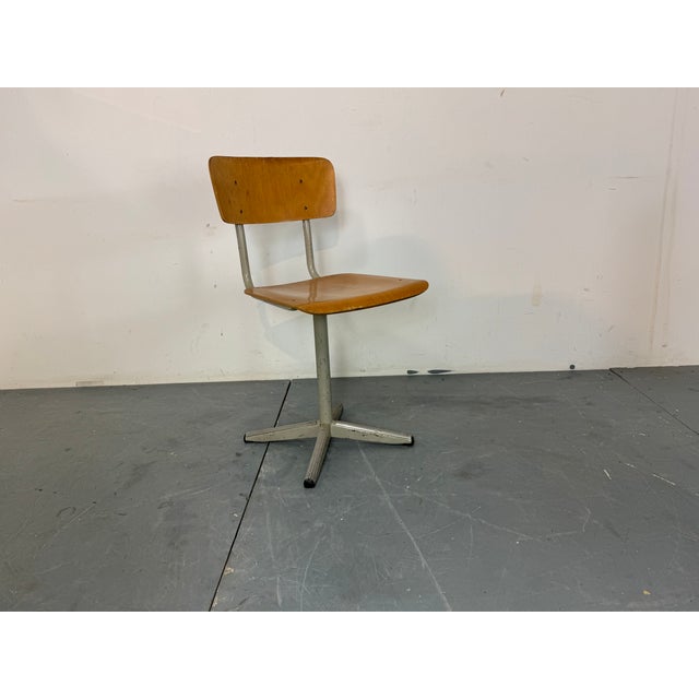 Beige Mid-Century Industrial Desk Chair from Marko, 1950s For Sale - Image 8 of 12
