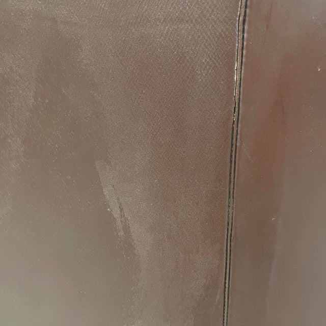 Italian Art Deco Brown Leather 2-Seater Sofa from Saracchi, 1930s For Sale - Image 14 of 18
