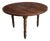 Antique French Round Walnut Dining Table, 1880s For Sale