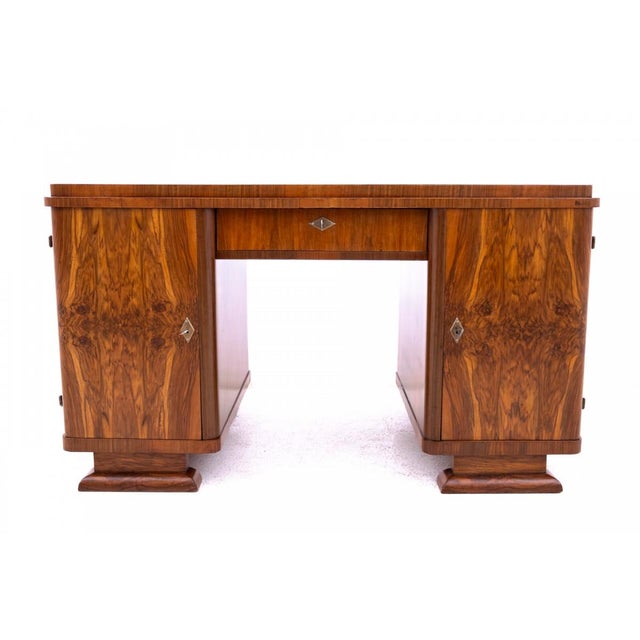 Small Art Deco Desk, Poland, 1920s For Sale - Image 3 of 12