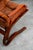 Brown Mid Century Danish Modern Lounge Chairs Brown Leather Bentwood Set Pair Vintage For Sale - Image 8 of 12