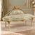 Bring a romantic French-inspired touch to your interior with this elegant green settee, featuring a beautifully curved...