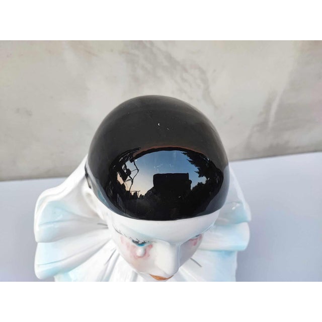 Harlequin Porcelain Figure from Pierrot, 1970s For Sale - Image 4 of 9