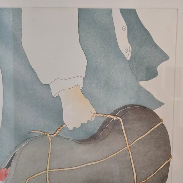 Vintage Charlotte Reine "Le Voyageur" Artist Proof Number Iv/XXV Limited Edition Signed and Numbered For Sale - Image 12 of 15