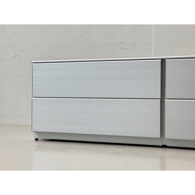Silver Velasca Sideboard by L. Cozza & L. Mascheroni for Ycami, Italy, 1990s For Sale - Image 8 of 18