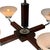 Black Art Deco Satin Glass, Walnut Veneer and Chromed Metal 4-Light Chandelier, Former Czechoslovakia, 1930 For Sale - Image 8 of 10