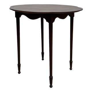 Antique Federal Style Imperial Mahogany Wood Side Table For Sale