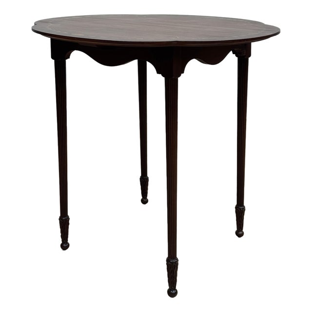 Antique Federal Style Imperial Mahogany Wood Side Table For Sale