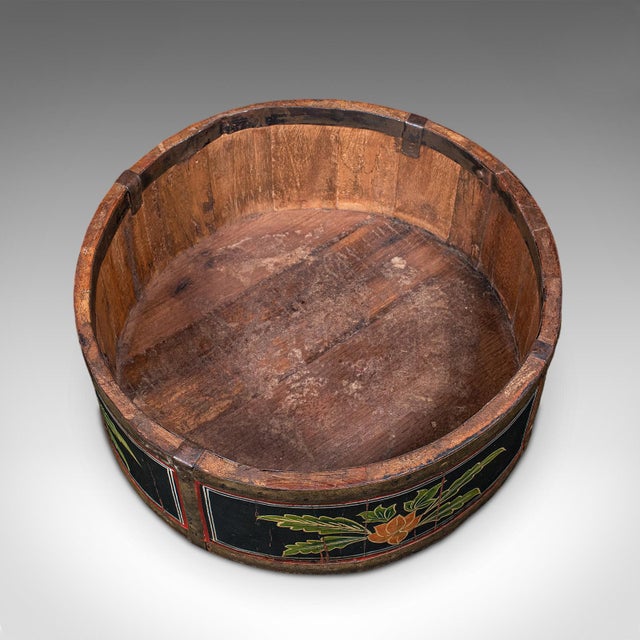 Antique Cheese Wheel Carrier, English, Handpainted Walnut, Dairy Tray, Edwardian For Sale - Image 6 of 10