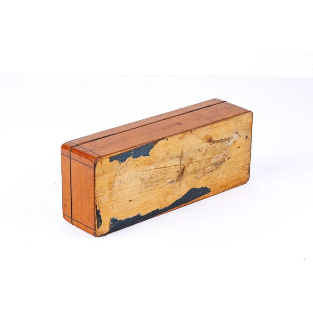 Late 19th Century Antique Brown Wooden Box For Sale In New York - Image 6 of 8