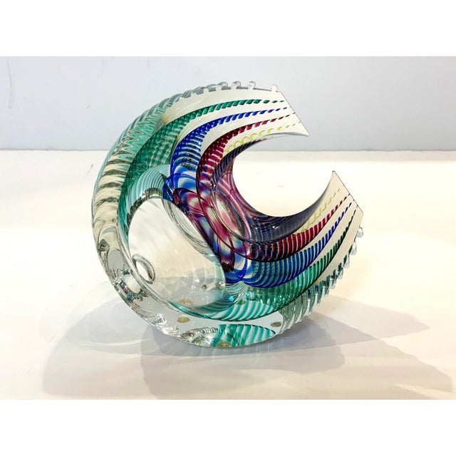 Glass 1980s Kit Karbler Glass Sculpture For Sale - Image 7 of 8