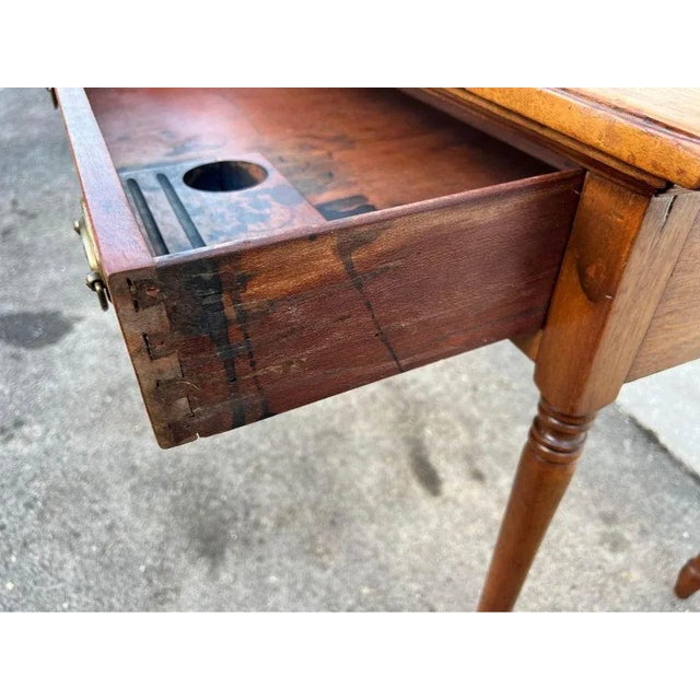 Wood Antique Victorian Style Side Table For Sale - Image 7 of 9