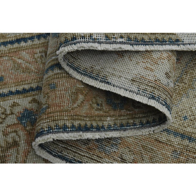 Persian 1970s Vintage Persian Handmade Wool Cotton Beige Area Rug For Sale - Image 3 of 11