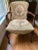 Vintage Louis XV Style Early 1900’s Open Arm Chair With Nailhead Trim For Sale - Image 10 of 10