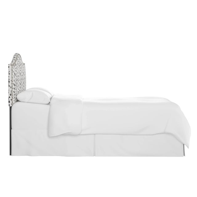 Spritely Home Ashland Headboard in Ivory Brush Cheetah, King For Sale - Image 4 of 6