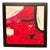 Amh, Red Composition, 1960s, Oil Painting on Canvas, Framed For Sale