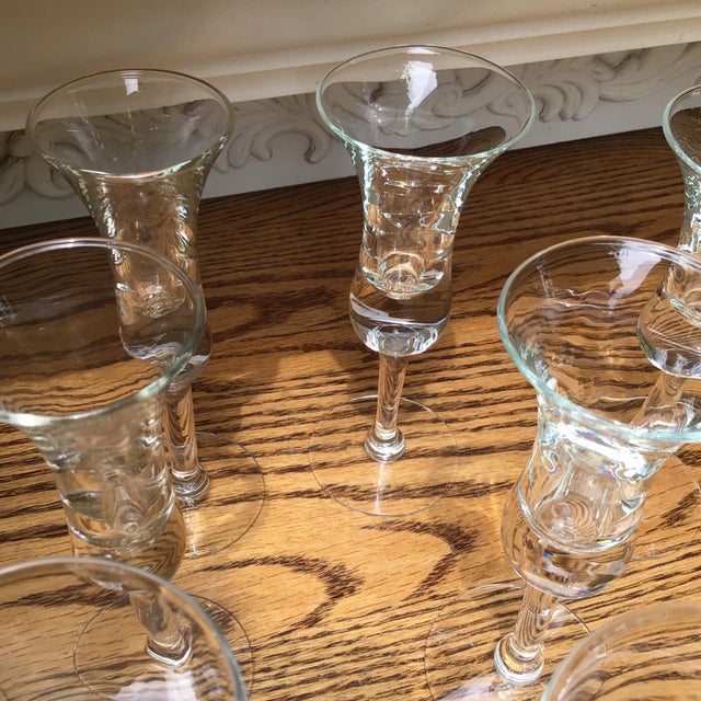 Holmegaard Aperitif Cordial Glasses Hand Blown-Set of 8 For Sale - Image 11 of 13