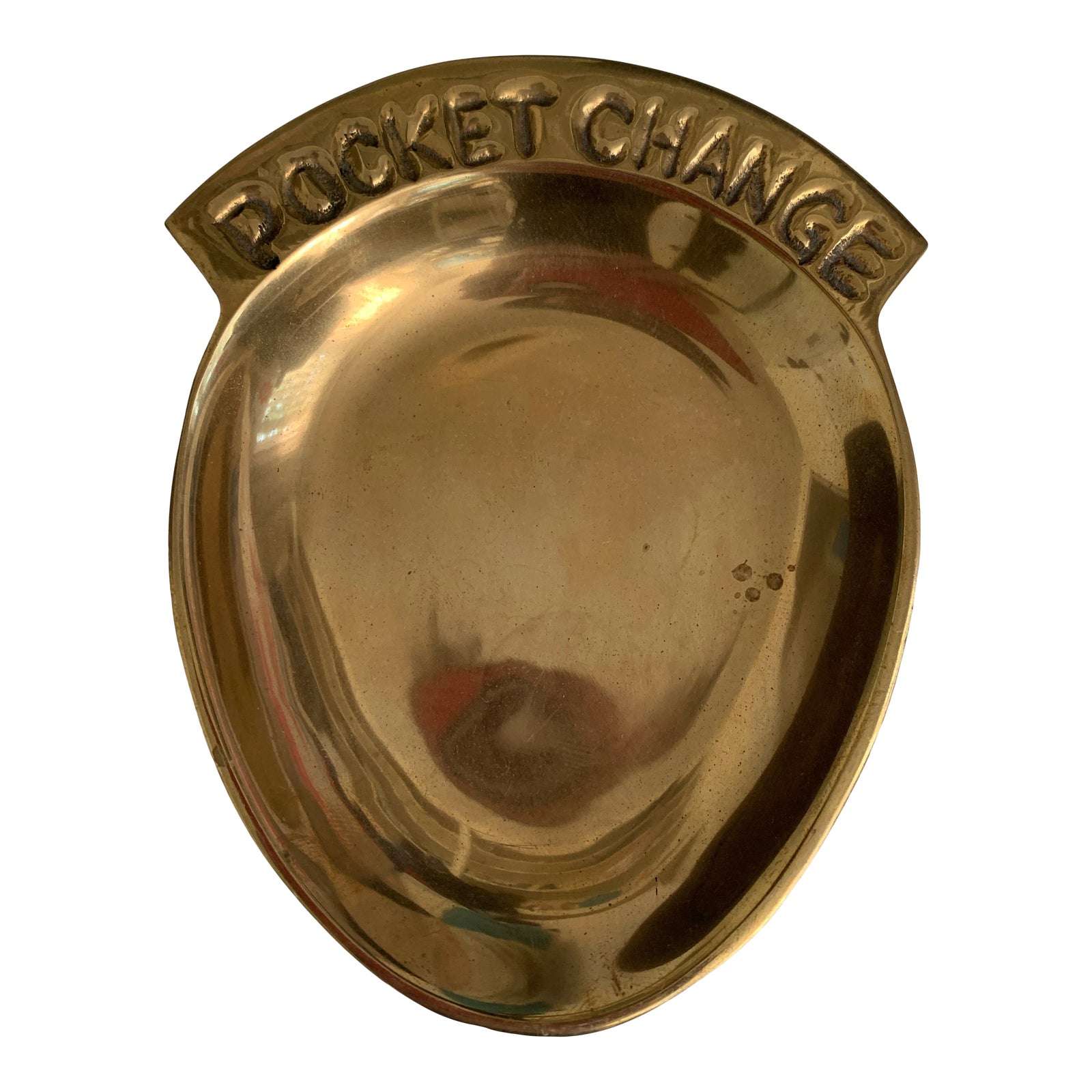 Vintage Solid Brass "Pocket Change" Tray Chairish