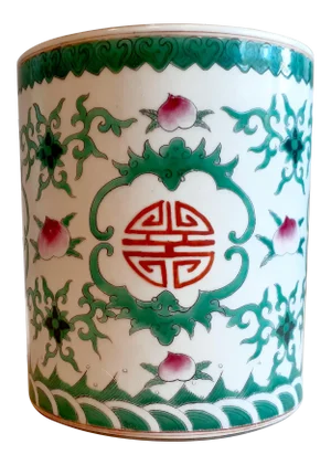 Early 20th Century Chinese Porcelain Peaches and Fu Bats Bitong