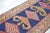 1940s Tribal Indigo, Teal, Plum & Pistachio Green Geometric Design Rug, 3.9 x 14.2 For Sale - Image 10 of 11