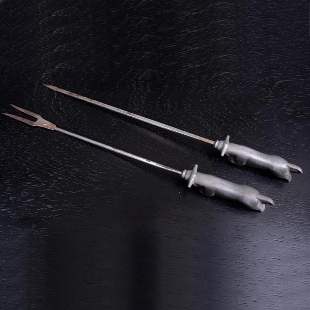 1960s Italian Steer BBQ Skewers Patio Grill For Sale - Image 12 of 12