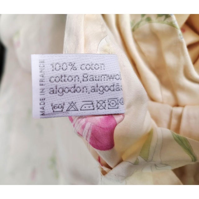 Ivory Yves Delorme / France "Fuchsia" Duvet Cover Set Full Size For Sale - Image 8 of 10