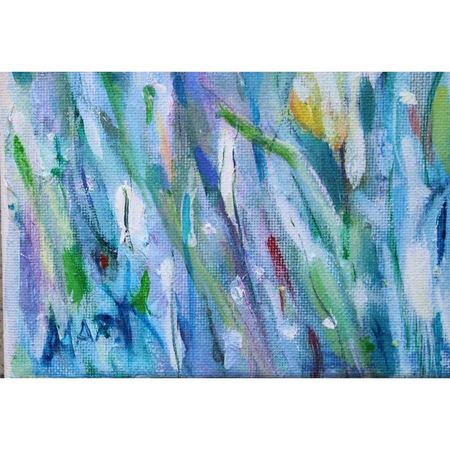 Plastic Marita Krumina, Grass, Acrylic & Oil on Canvas For Sale - Image 7 of 8
