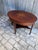Chestnut Antique Sheraton/Hepplewhite-Style Oval Inlaid Marquetry Mahogany Coffee Table For Sale - Image 8 of 13