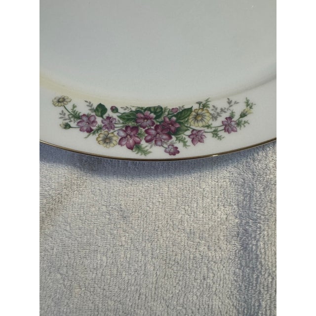 Ivory Vintage Narumi Japan Floral Porcelain 4-Piece Serving Set For Sale - Image 8 of 9