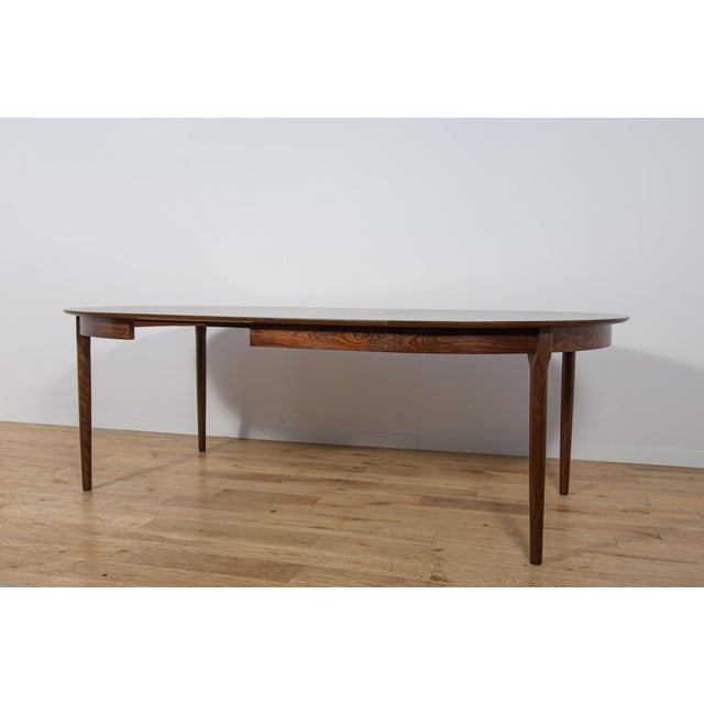 Mid-Century Round Rosewood Extendable Dining Table, Denmark, 1960s For Sale - Image 9 of 18