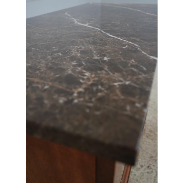 Brown Henredon Historic Natchez Marble Top Chest For Sale - Image 8 of 18