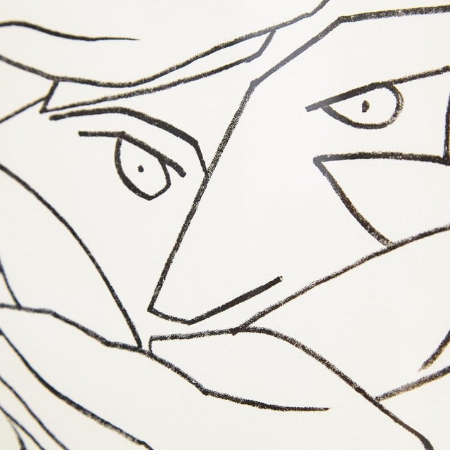 Black Françoise Gilot, Untitled, Lithograph, 1951, Paper, Framed For Sale - Image 8 of 9