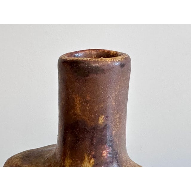 Ceramic Free-Form Ceramic Art Vase in Earth Tones from Mobach-Keramik, Netherlands, 1960s For Sale - Image 7 of 18