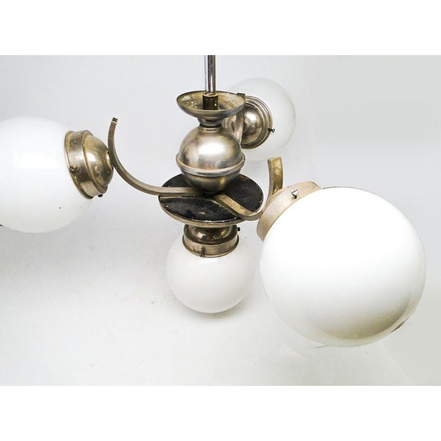 Art Deco Ceiling Lamp, Czechoslovakia, 1930s For Sale - Image 16 of 18