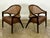 Pair of Edward Wormley for Dunbar Y Back Captains chairs, circa 1950s. Rare rosewood examples. All original finish on the...