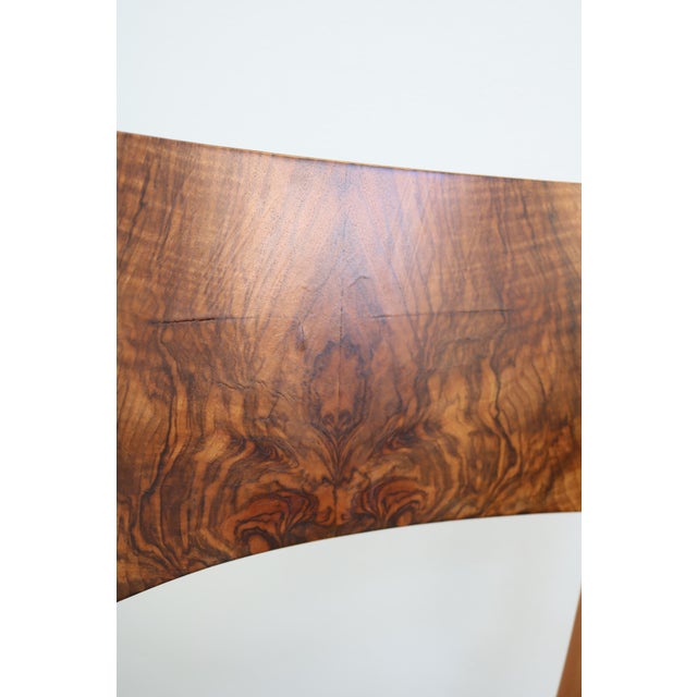 German Art Deco Armchair in Walnut and Walnut Burl Wood, 1920s For Sale - Image 10 of 11