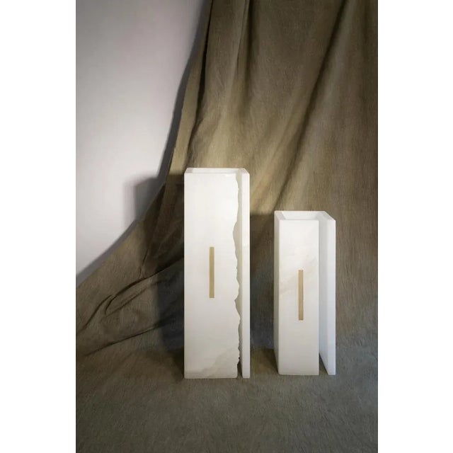 Stone 03C Pure White Onix Sculpture by Marie Jeunet For Sale - Image 7 of 8