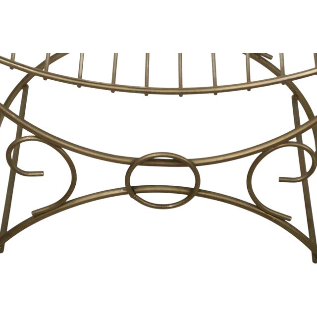 Mid 20th Century Hollywood Regency Vanity Bench For Sale - Image 11 of 11