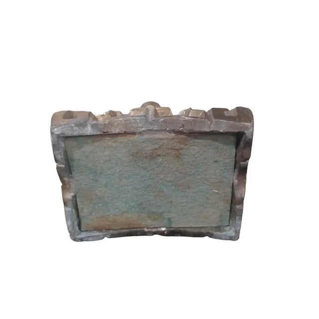 Asian Vintage Early 20th Century Soapstone Sculpture of Shou Lao on Metal Base For Sale - Image 3 of 4