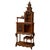 Brown Japanese-Style Carved Wooden Display Cabinet For Sale - Image 8 of 8