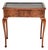 Antique Leather Top Console Table in Burr Walnut, 1890 For Sale