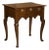 English Georgian 19th Century Oak Table with Three Drawers and Cabriole Legs For Sale