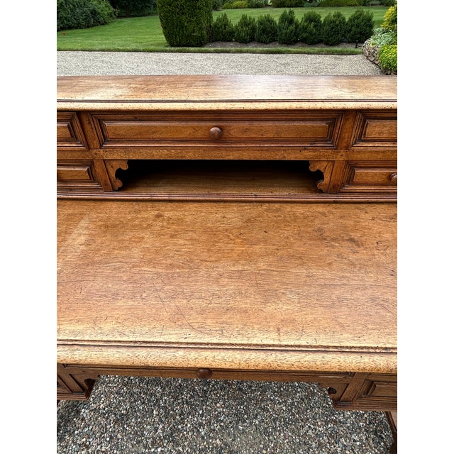 French Oak Antique Writing Desk For Sale In Philadelphia - Image 6 of 18