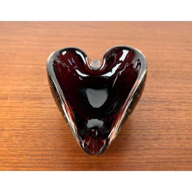 Red Vintage Italian Bullicante Murano Glass Ashtray, 1970s For Sale - Image 8 of 18