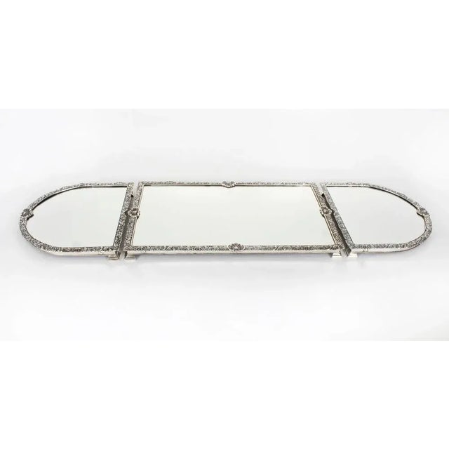 19th Century Surtout de table Silver Plate Cut Glass from John Round & Sons. For Sale - Image 6 of 18