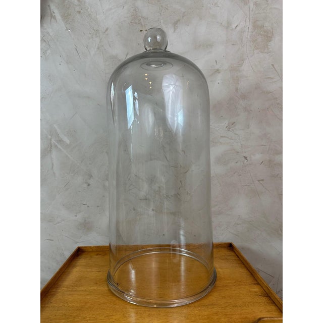 Large Bubbled Glass Bell, 1940s For Sale - Image 13 of 13