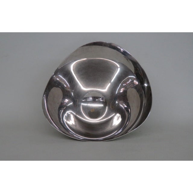 Mid 20th Century Mid 20th Century Primah H G Three Footed Silver Plated Bowl Mid Century For Sale - Image 5 of 11