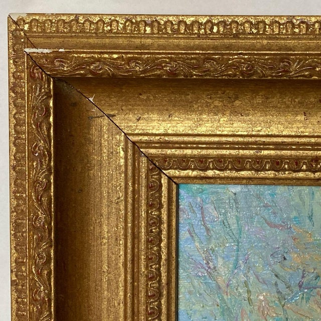 Vintage B. Evans Impressionist Style Oil on Canvas Painting, European House For Sale - Image 4 of 12